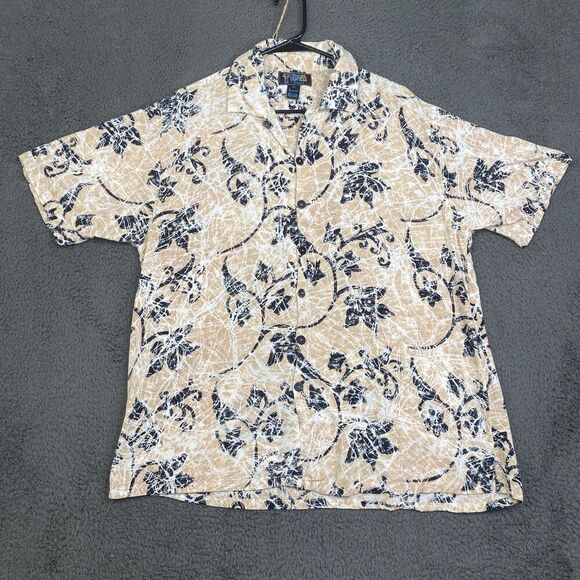 Tropical Tantrum Hawaiian Shirt XL Men’s Button Up Batik All Over Print Vintage - Picture 1 of 11